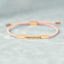 Laden Sie das Bild in den Galerie-Viewer, UNF♥CK YOURSELF TUBE BRACELET
