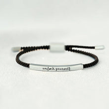 Laden Sie das Bild in den Galerie-Viewer, UNF♥CK YOURSELF TUBE BRACELET
