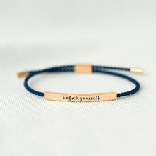 Laden Sie das Bild in den Galerie-Viewer, UNF♥CK YOURSELF TUBE BRACELET
