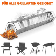 Laden Sie das Bild in den Galerie-Viewer, 12&#39; Pellet-Räucherrohr für alle Grills oder Räuchergeräte
