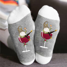 Laden Sie das Bild in den Galerie-Viewer, 🧦Weinglas Unisex Crew Socken🧦
