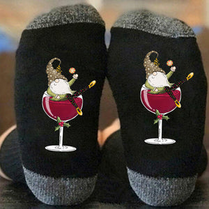 🧦Weinglas Unisex Crew Socken🧦