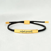 Laden Sie das Bild in den Galerie-Viewer, UNF♥CK YOURSELF TUBE BRACELET
