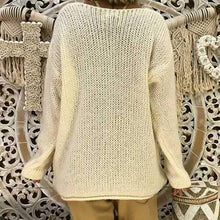 Laden Sie das Bild in den Galerie-Viewer, V-Ausschnitt Strickpullover 5 Farben
