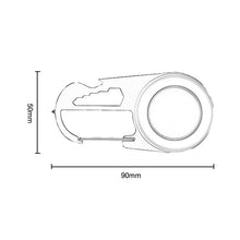 Laden Sie das Bild in den Galerie-Viewer, Multifunktionale Tragbare Wiederaufladbare Schlüsselbundlampe
