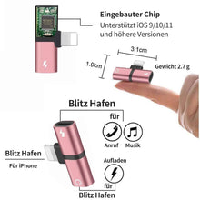 Laden Sie das Bild in den Galerie-Viewer, 4 in 1 Kopfhörer Blitzadapter für iPhone
