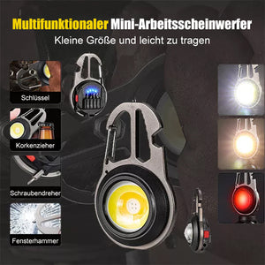 Multifunktionale Tragbare Wiederaufladbare Schlüsselbundlampe