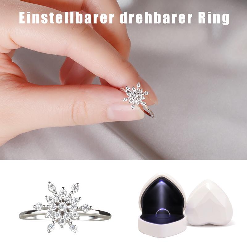 Verstellbarer Drehbarer ring und Ringbox für Damen