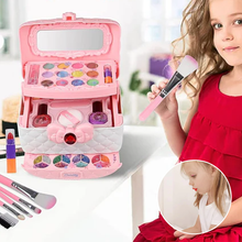 Laden Sie das Bild in den Galerie-Viewer, Waschbares Make-up-Schönheitsset für Kinder
