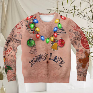 Sweatshirt mit Weihnachtsdruck