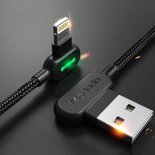 Laden Sie das Bild in den Galerie-Viewer, Bequee Lightning-USB Aufladung Kabel mit 90-Grad-Design für iOS und Android
