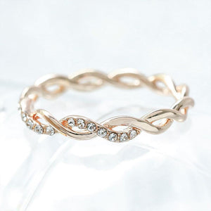 Verdrehen-Ring，Twist-Ring，Diamant-Ring