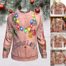 Laden Sie das Bild in den Galerie-Viewer, Sweatshirt mit Weihnachtsdruck
