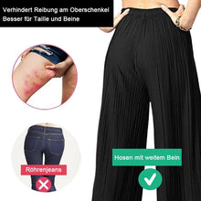 Laden Sie das Bild in den Galerie-Viewer, Ice Silk Wide Leg Damenhose mit hoher Taille
